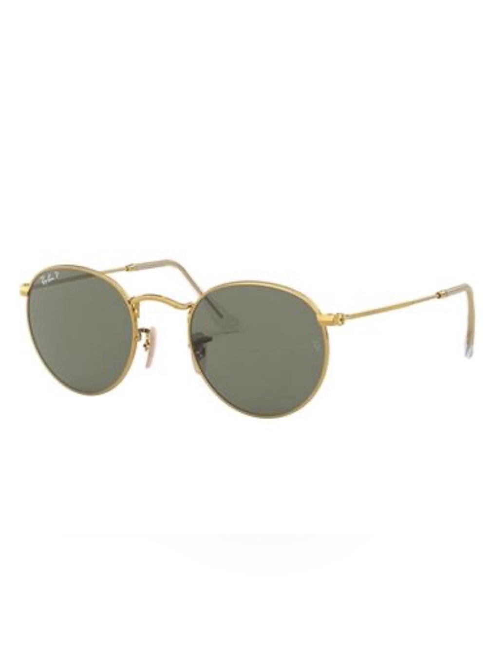 Ray-Ban round polarized metal sunglasses. New.